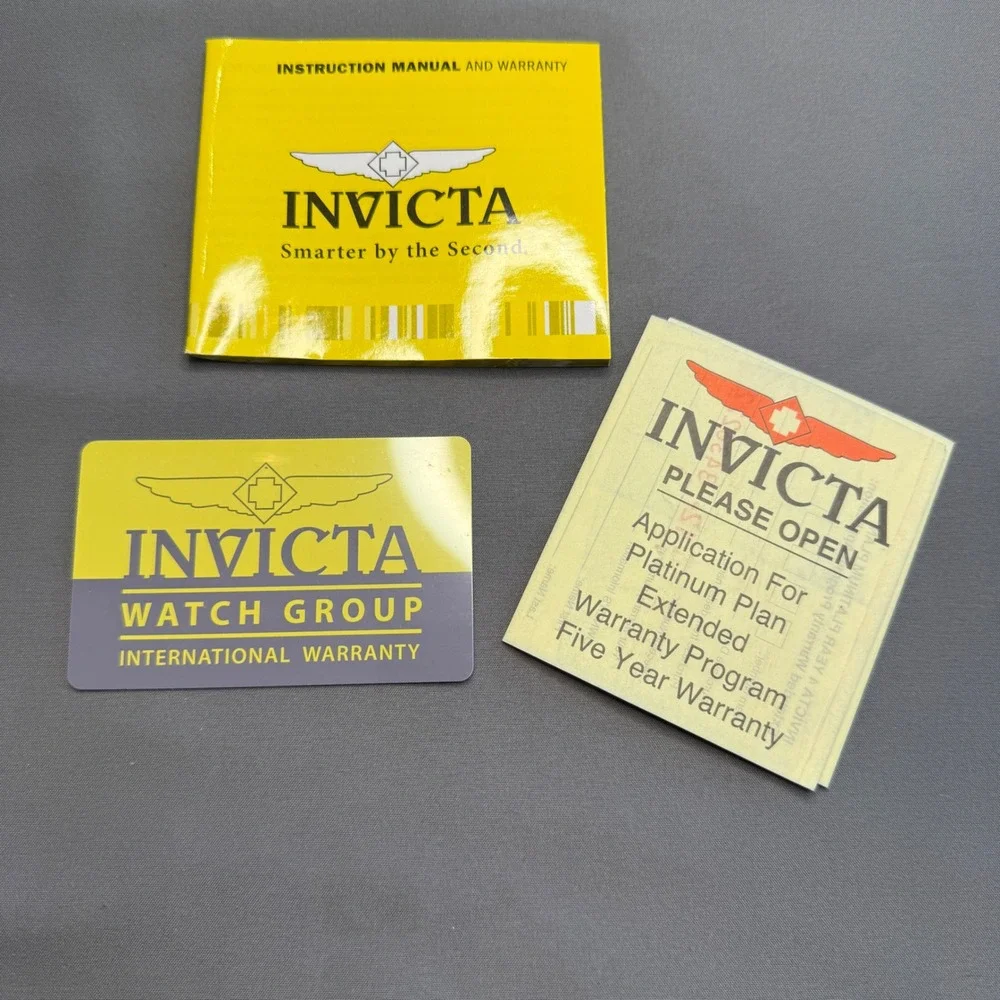 Invicta Womens Black Ceramic Style Watch Carbon Fiber Dial Link Bracelet Box Set
